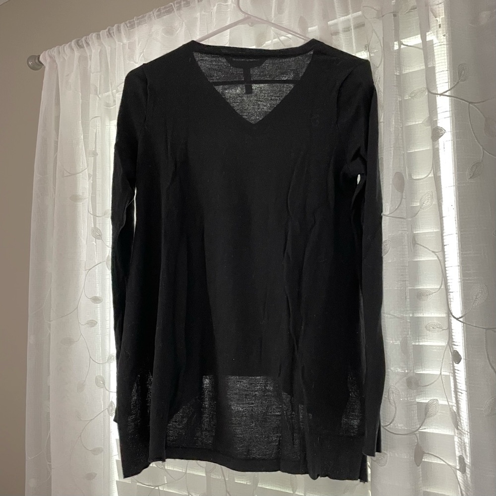 BCBG Marino Wool V-neck Sweater